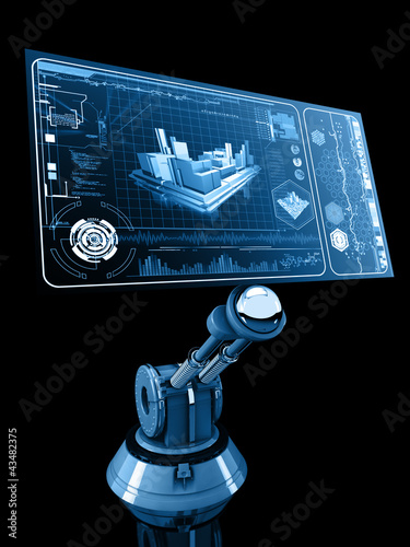 futuristic screen