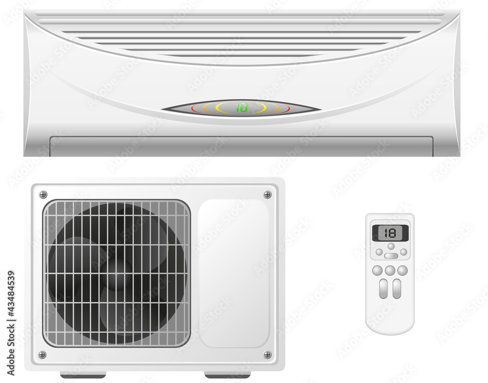 Fototapeta premium air conditioning split system illustration