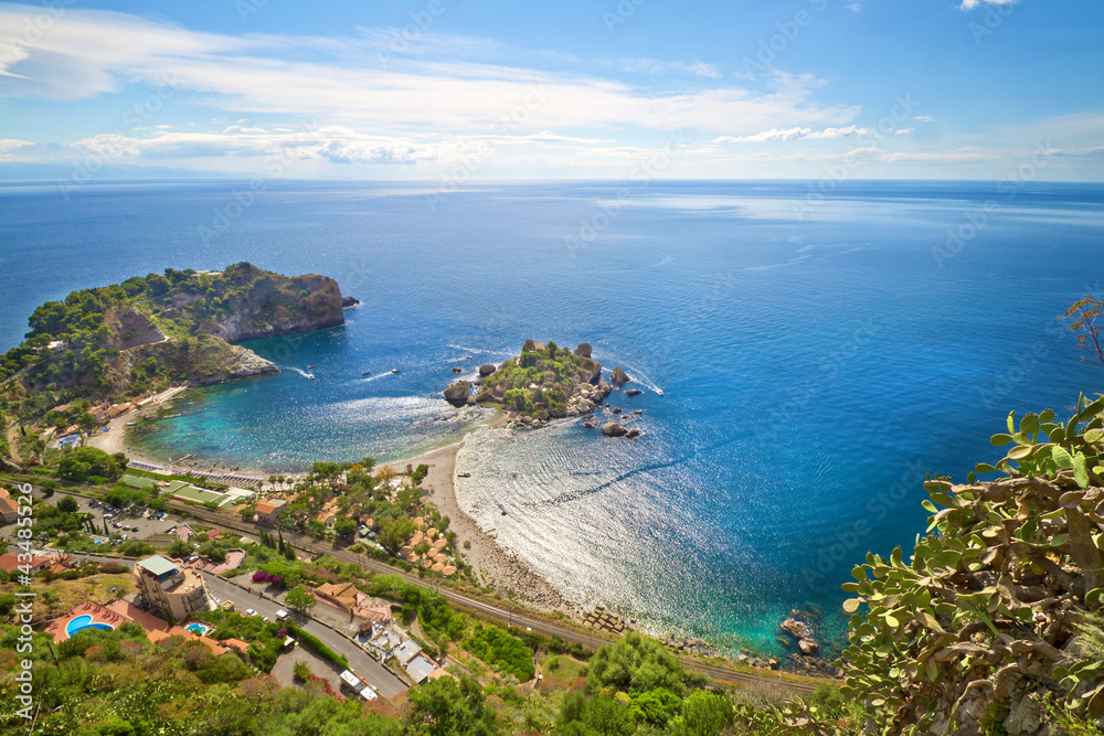 Coastline Taormina, Sicily, Italy