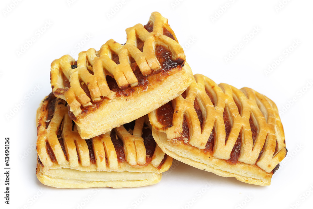 Fruit pie isolated