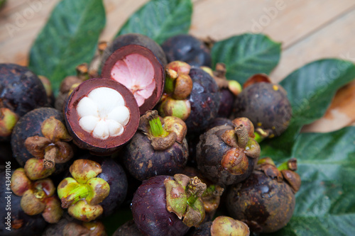 Mangosteen is one of delicious thai fruit