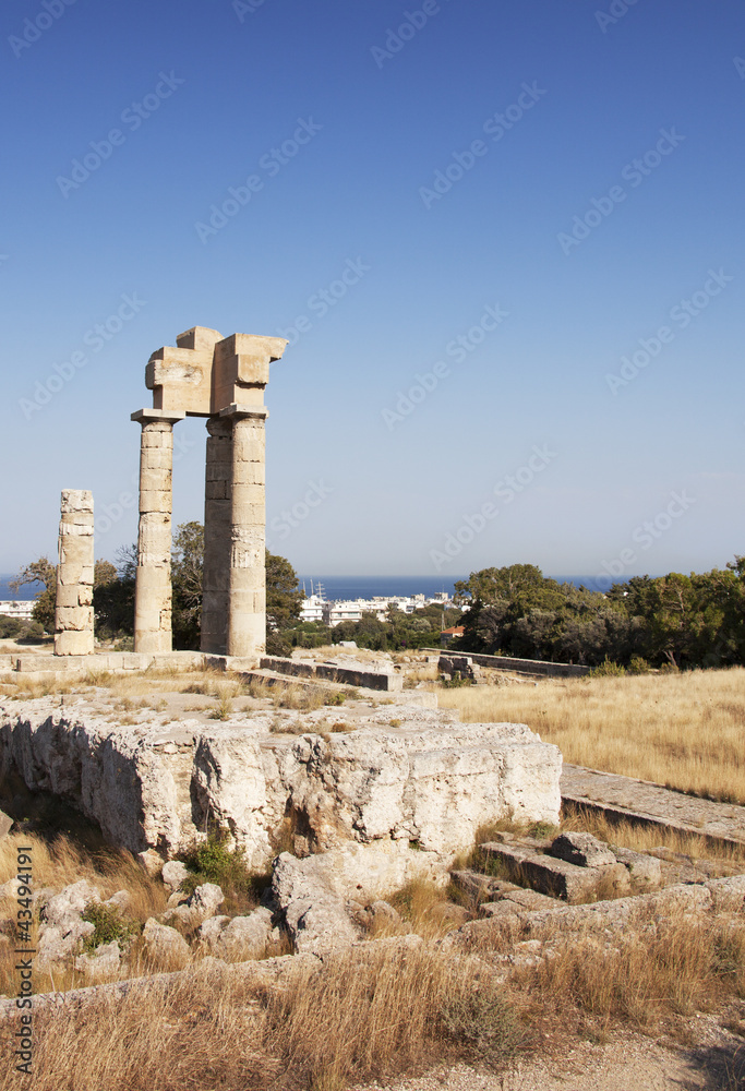 the ruins of the old Greek