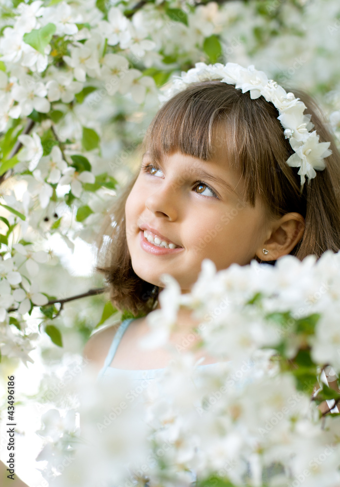 Fototapeta premium little girl