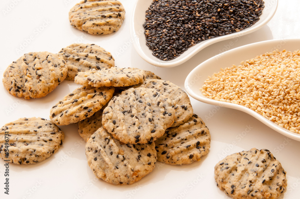 Sesame cookies Sesame cookies