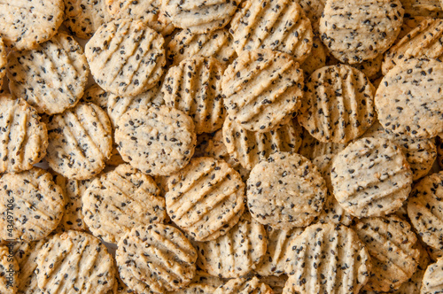 Sesame cookies photo