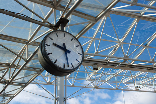 Clock in metro station