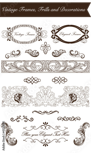 Vintage Frames, Frills and Decorations