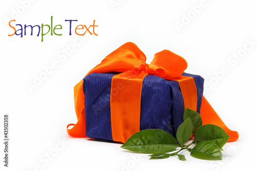 Gift pack on a white background.