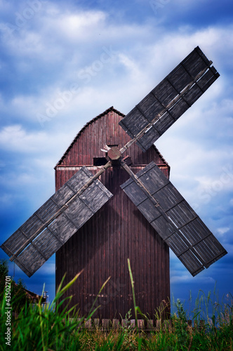 Obraz na płótnie Old wind mill w salonie