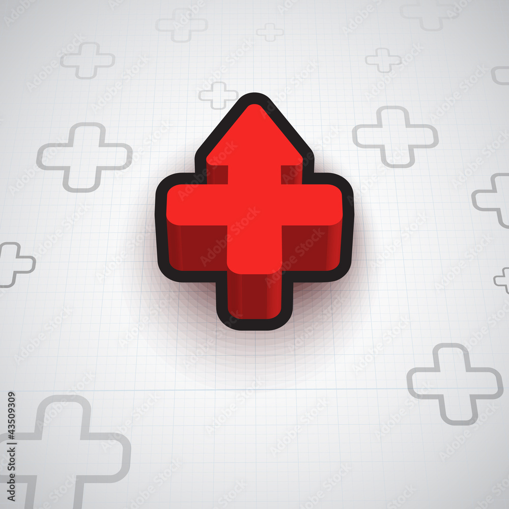 Obraz premium Infographic Plus Symbol