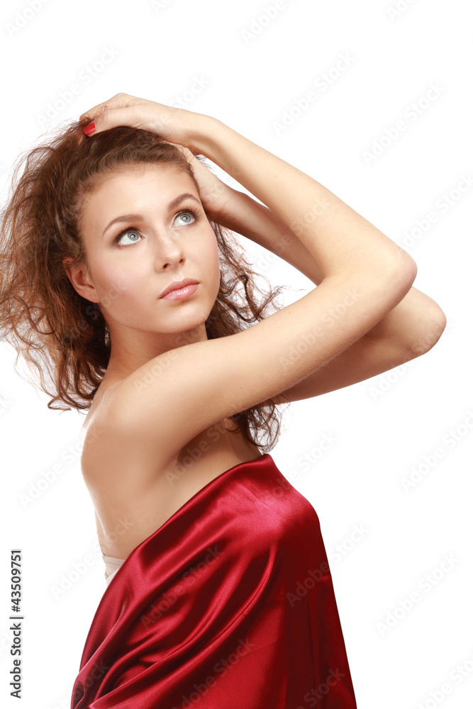 Fototapeta premium Portrait of the young beautiful girl