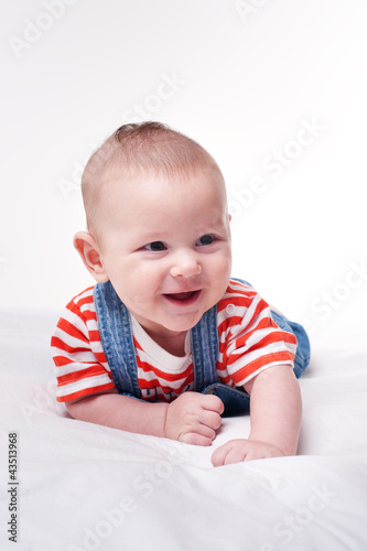 Portrait of lovely baby studio shot