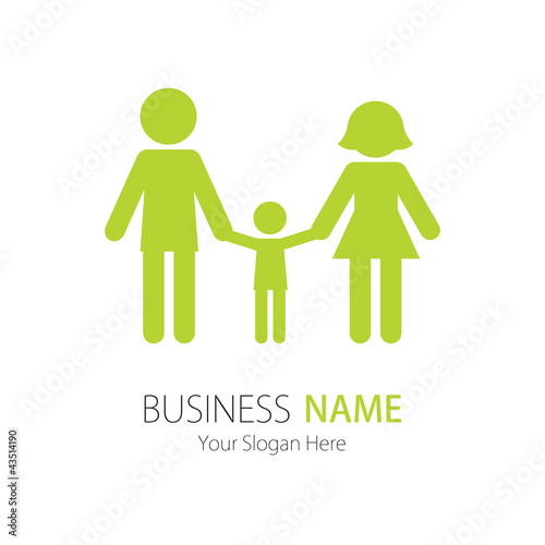 Company (Business) Logo Design, Vector, Man, Woman, Child