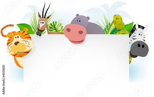 Wild African Animals Background