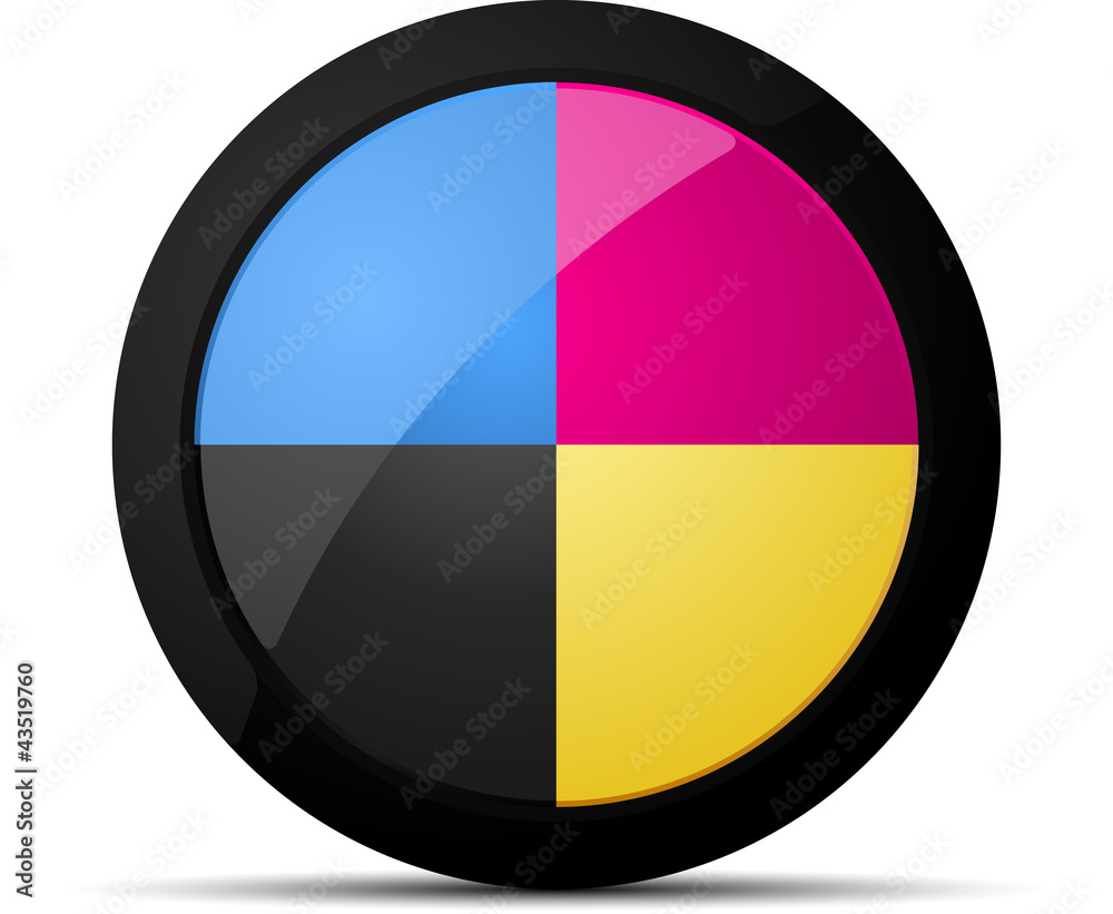 Fototapeta premium CMYK button