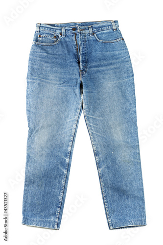 Jeans isolated on white background