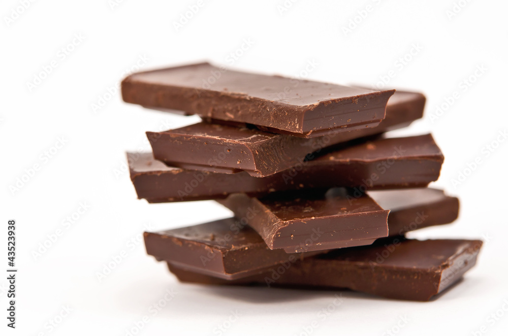 Dark chocolate pieces