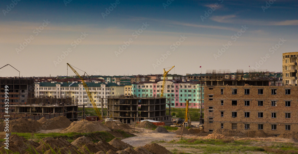 Obraz premium new neighborhood in Shymkent, Nursat