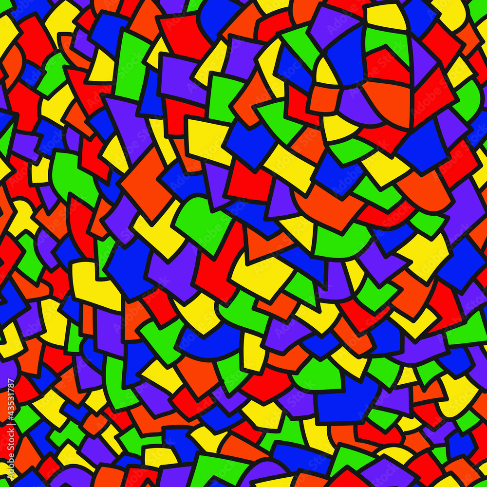 Abstract art colorful geometric seamless pattern