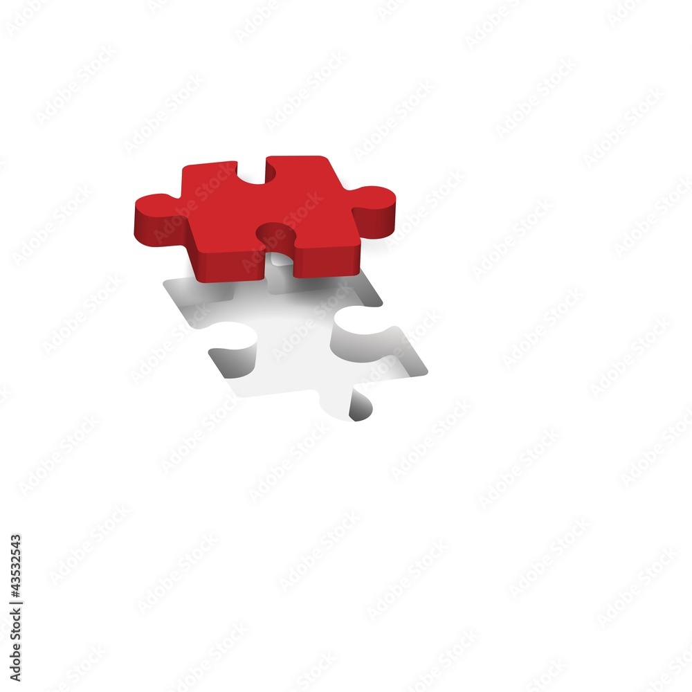 Puzzle, piece missing Puzzle, piece missing