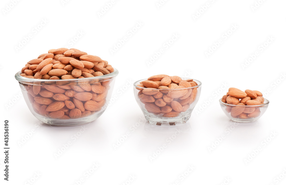 Almonds glass bowl Almonds glass bowl