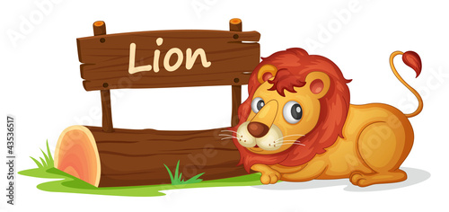 lion and name plate
