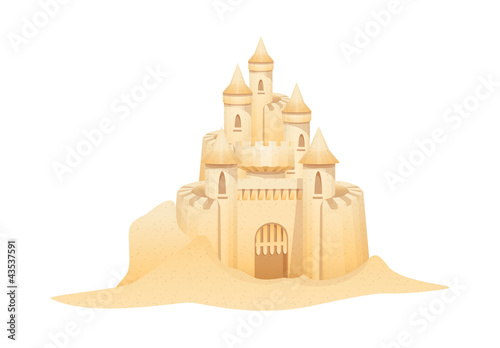 vector icon sand castle