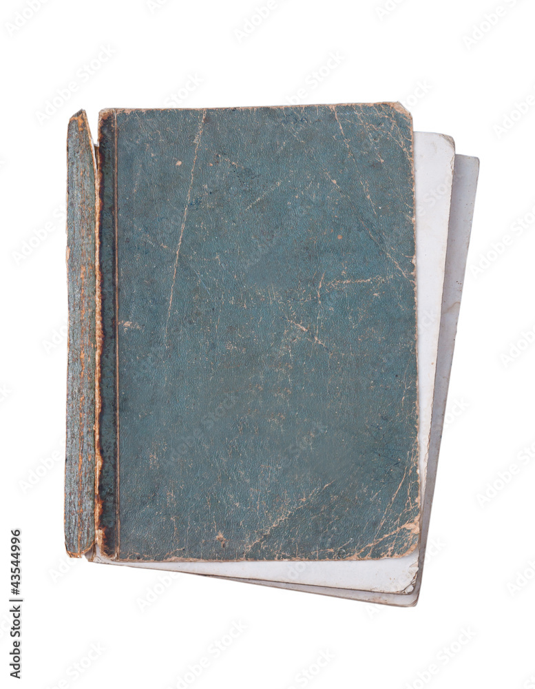 Old book isolated on a white background
