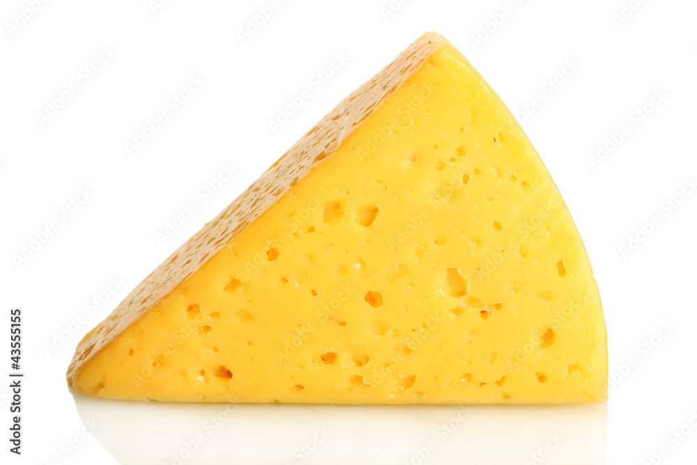 tasty cheese isolated on white tasty cheese isolated on white