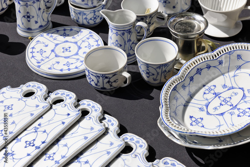 Porcelain set on sale at Aachen flea market