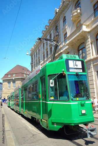 Tram de Bâle, Suisse.