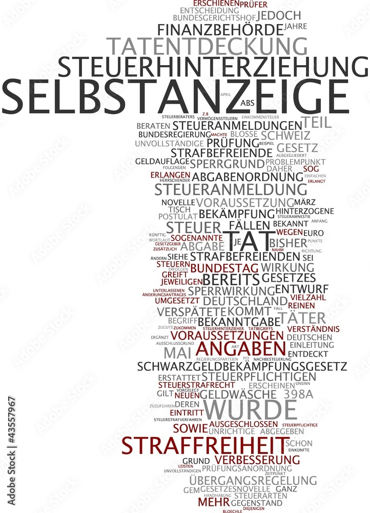 Obraz premium Selbstanzeige