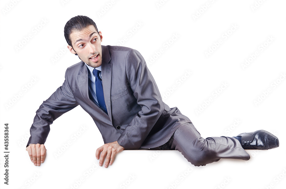 Businessman isolated on the white background Businessman isolated on the white background