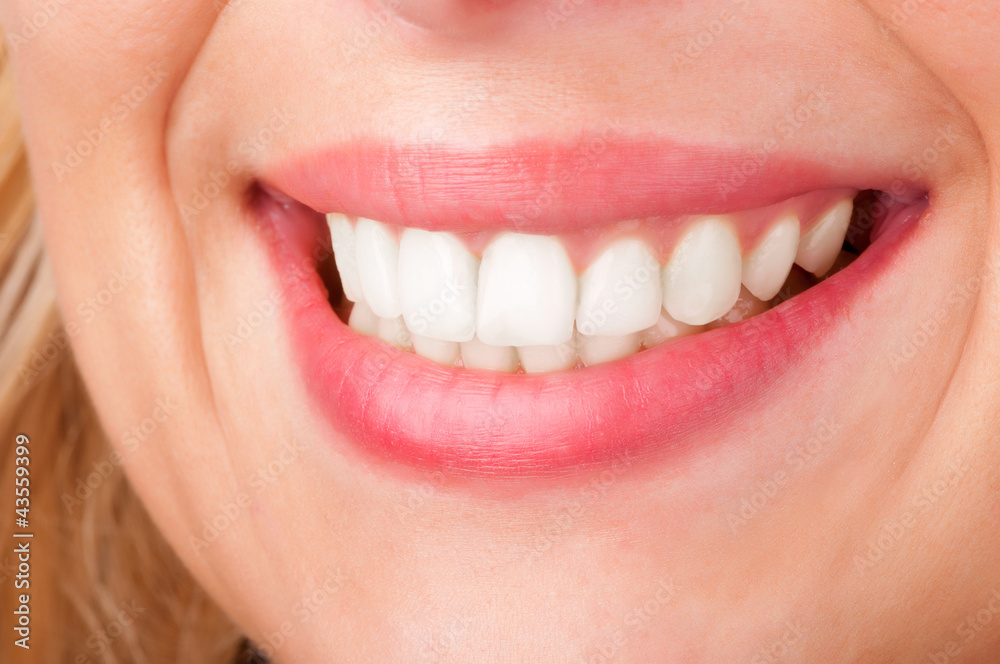 Womans Lips Smiling Womans Lips Smiling