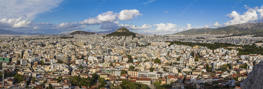 Naklejka premium Panorama of Athens