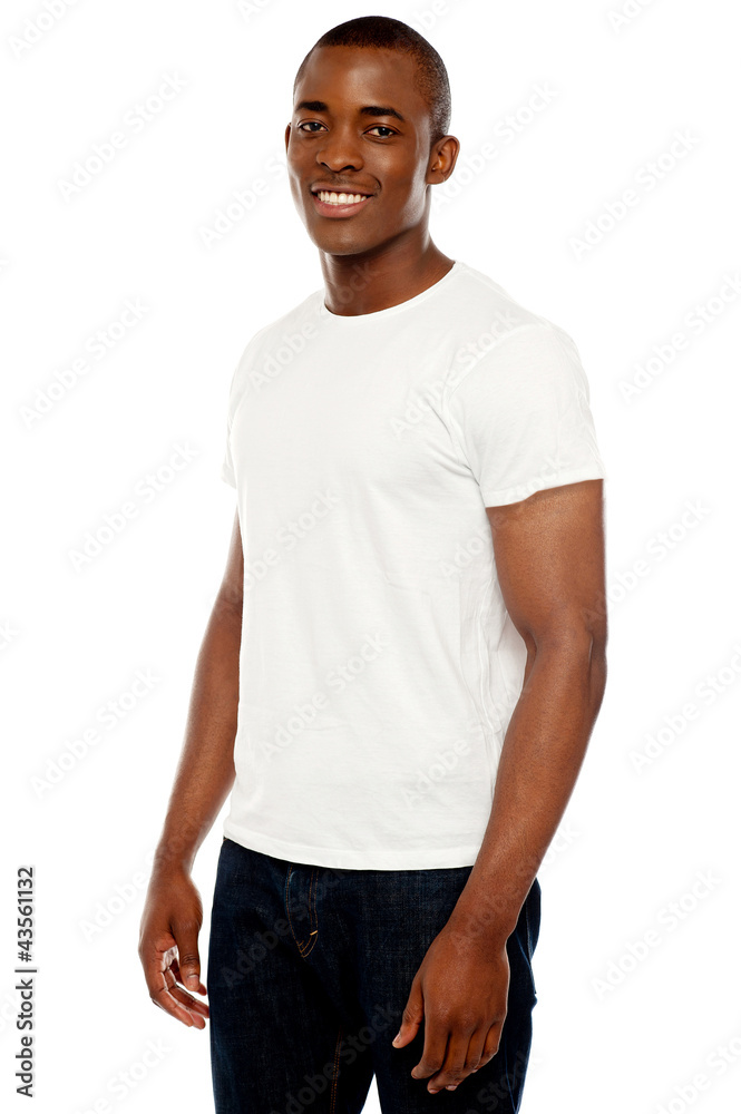 Fototapeta premium Casual young african man posing