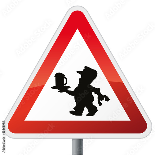 Schild Kellner
