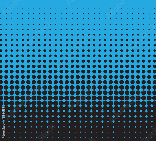 Halftone blue and black, vector background for you design