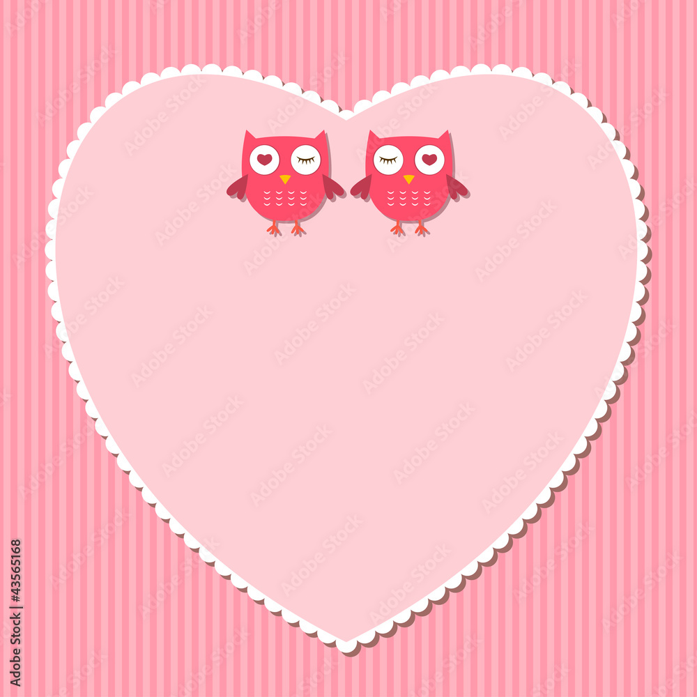 Pink heart frame Pink heart frame
