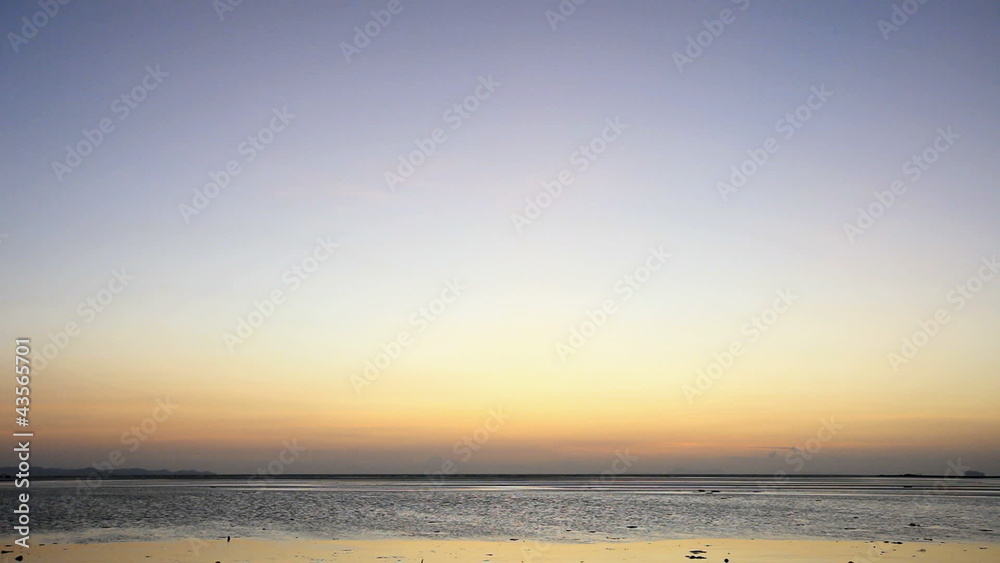 Coast of tropical ocean - dawn Coast of tropical ocean - dawn