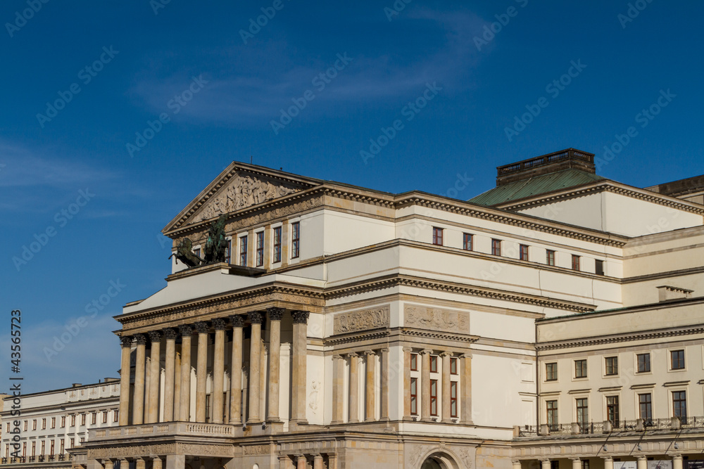 Warsaw, Poland - National Opera House and National Theatre build