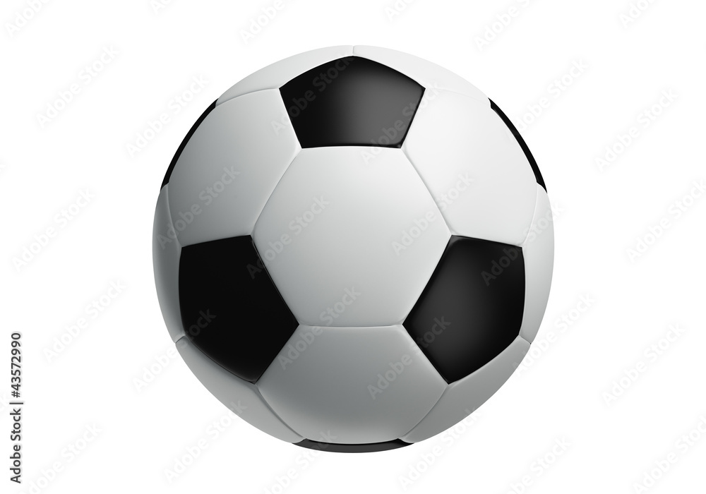 Isolated of soccer ball 3d rendering Isolated of soccer ball 3d rendering