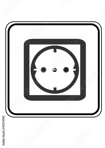 Symbol Steckdose