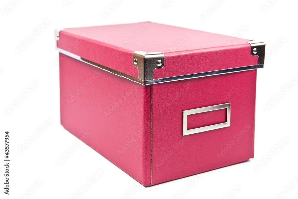 Purple paper box on white background Purple paper box on white background