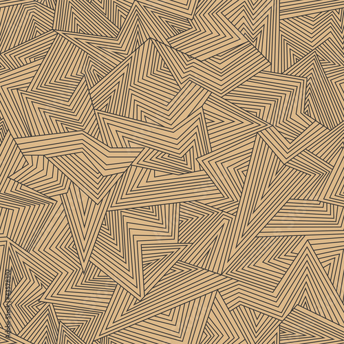 Broken lines. Seamless abstract background. Vector