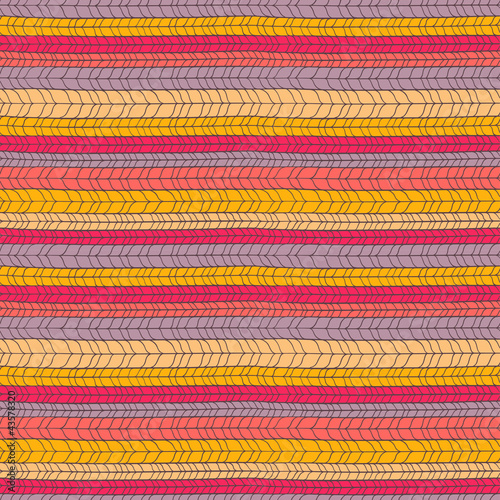 Seamless colorful knitted texture. Vector illustration