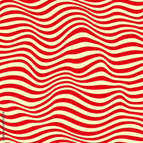 Seamless red striped background. Vector illustration