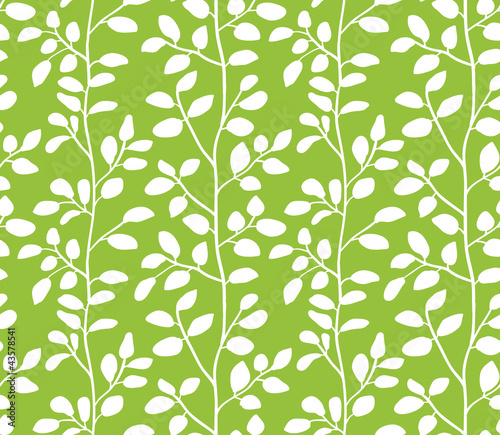 Seamless leaf pattern. Vector