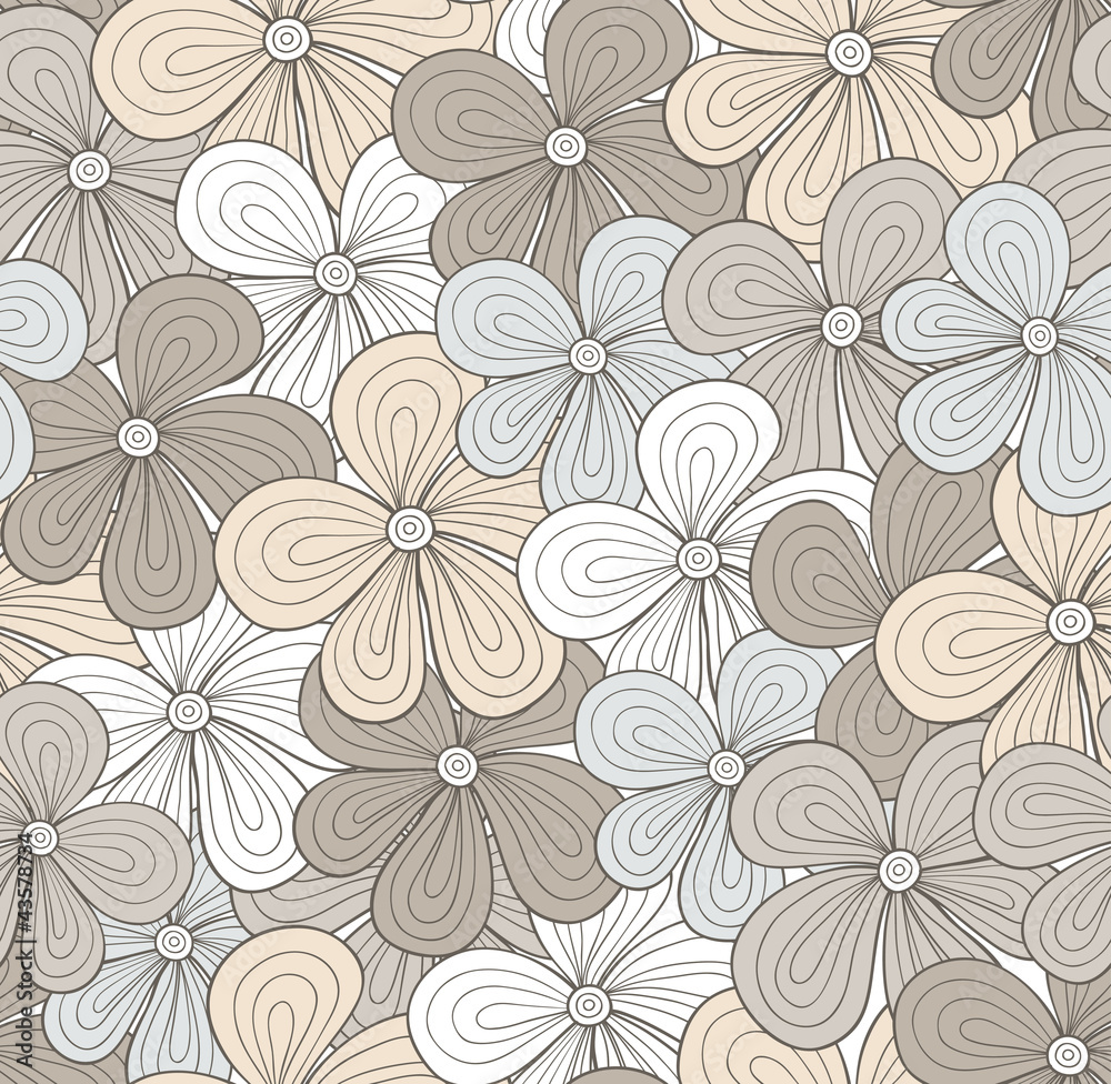 Seamless light floral pattern. Vector Seamless light floral pattern. Vector