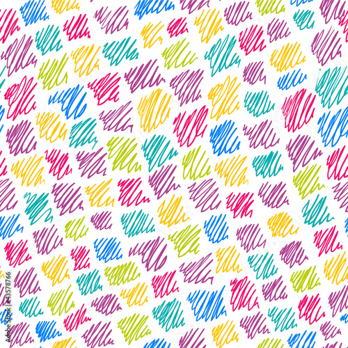 Color hand drawn background. Vector seamless pattern